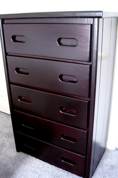 How to refinish a chest of drawers