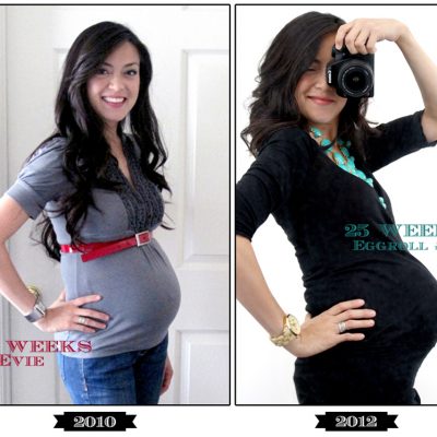 Preggo Jen: A 25 Week Comparison