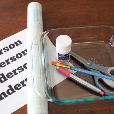 DIY Etched Glass