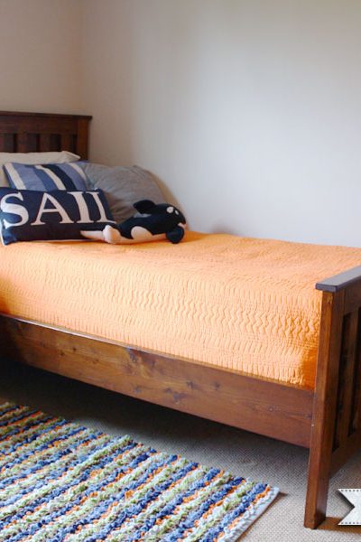 DIY Restoration Hardware Twin Bed