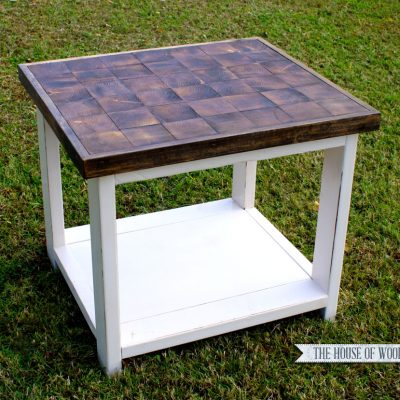 End Grain End Table