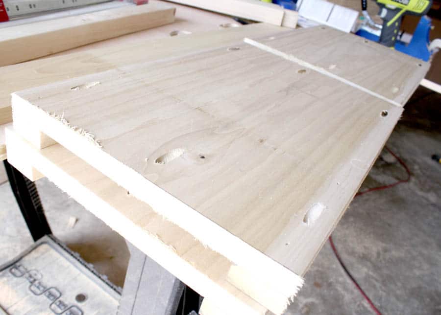 pocket holes in sides of nightstands