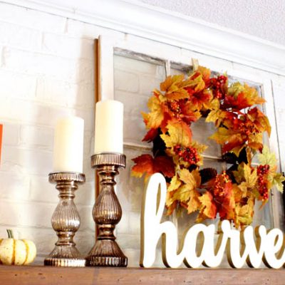 Mixed Metallic Fall Mantel