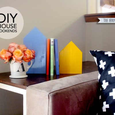 Scrap Wood House Bookends