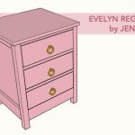 DIY evelyn regency nightstand