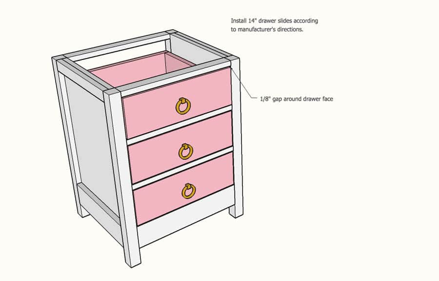 DIY evelyn regency nightstand
