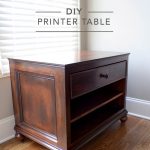 Build a DIY printer table with free plans by Ana White and a step-by-step tutorial by Jen Woodhouse | www.jenwoodhouse.com/blog