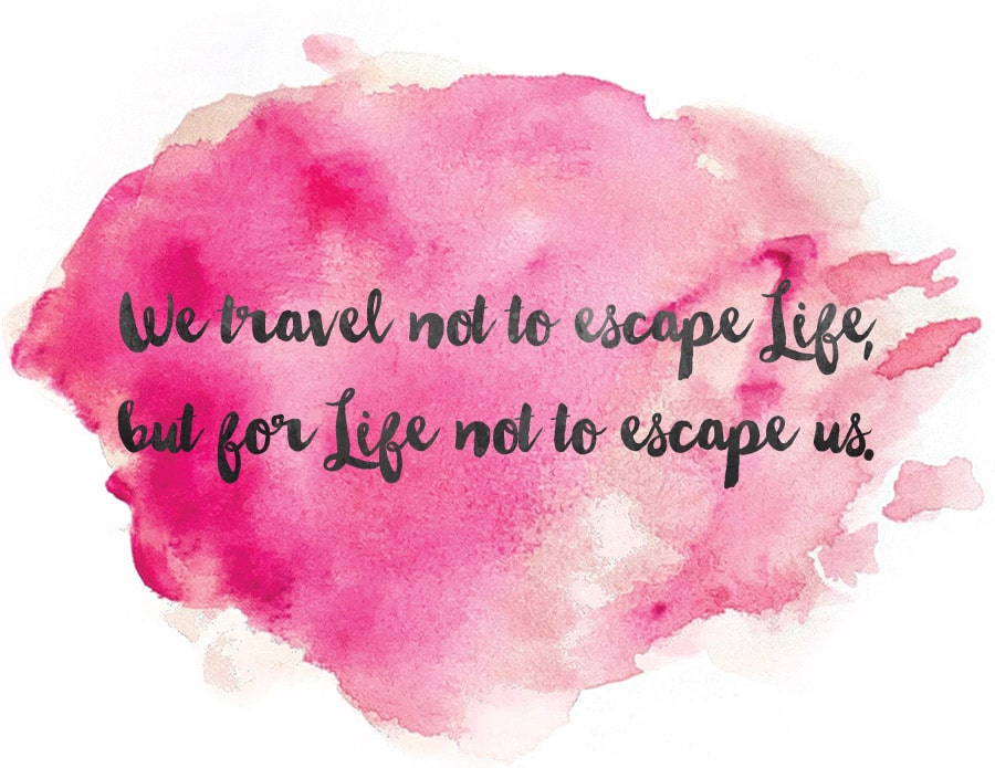 Travel quote free print
