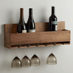 Build this beautiful wine bottle and stemware rack with scrap wood!