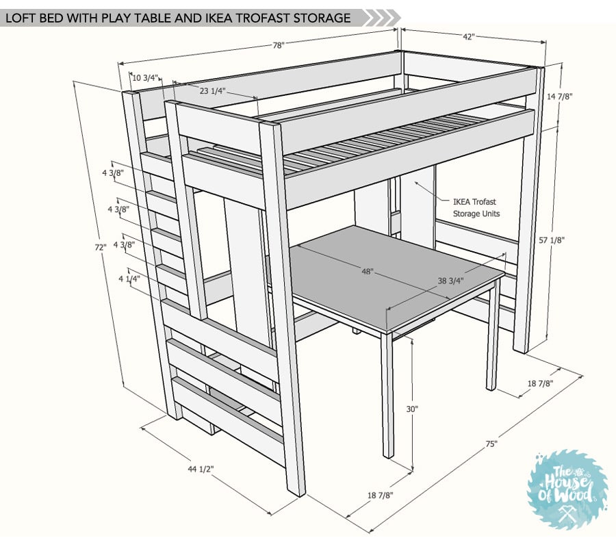 DIY loft bed
