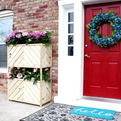 Chevron Two-Tiered Vertical Planter