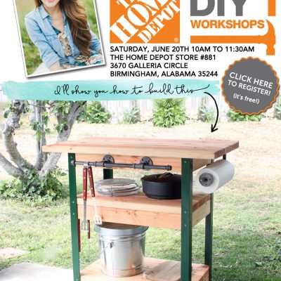 The Home Depot DIY Workshop: Rolling Grill Cart