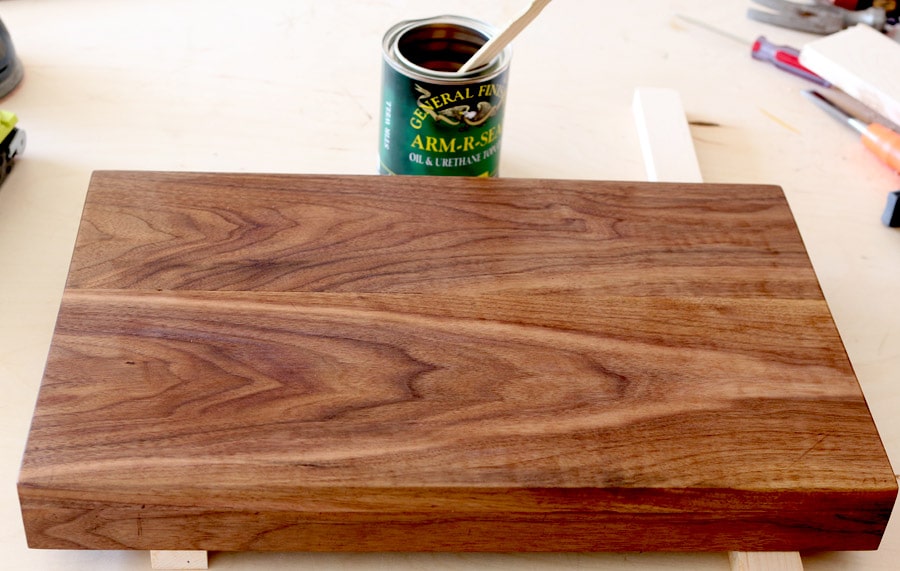 How to build a DIY folding breakfast tray or lap desk out of a single board!