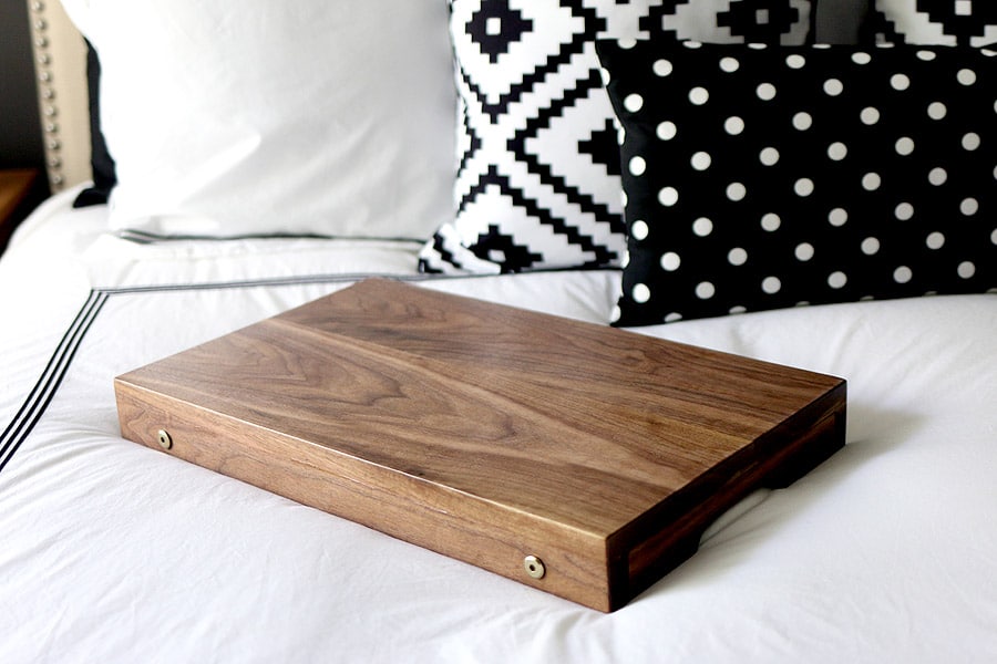 DIY folding breakfast tray
