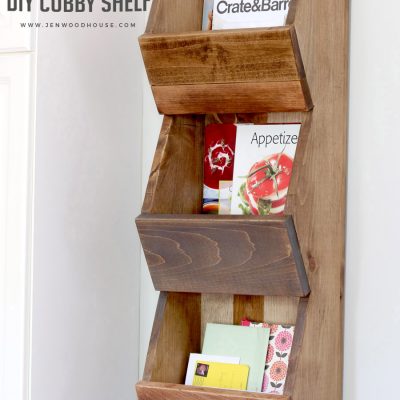 West Elm-Inspired Cubby Shelf