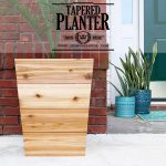 How to build a tapered cedar planter