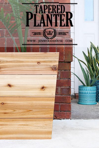 How to build a tapered cedar planter
