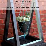 How to build a DIY triangle hanging planter - free plans and tutorial via Jen Woodhouse