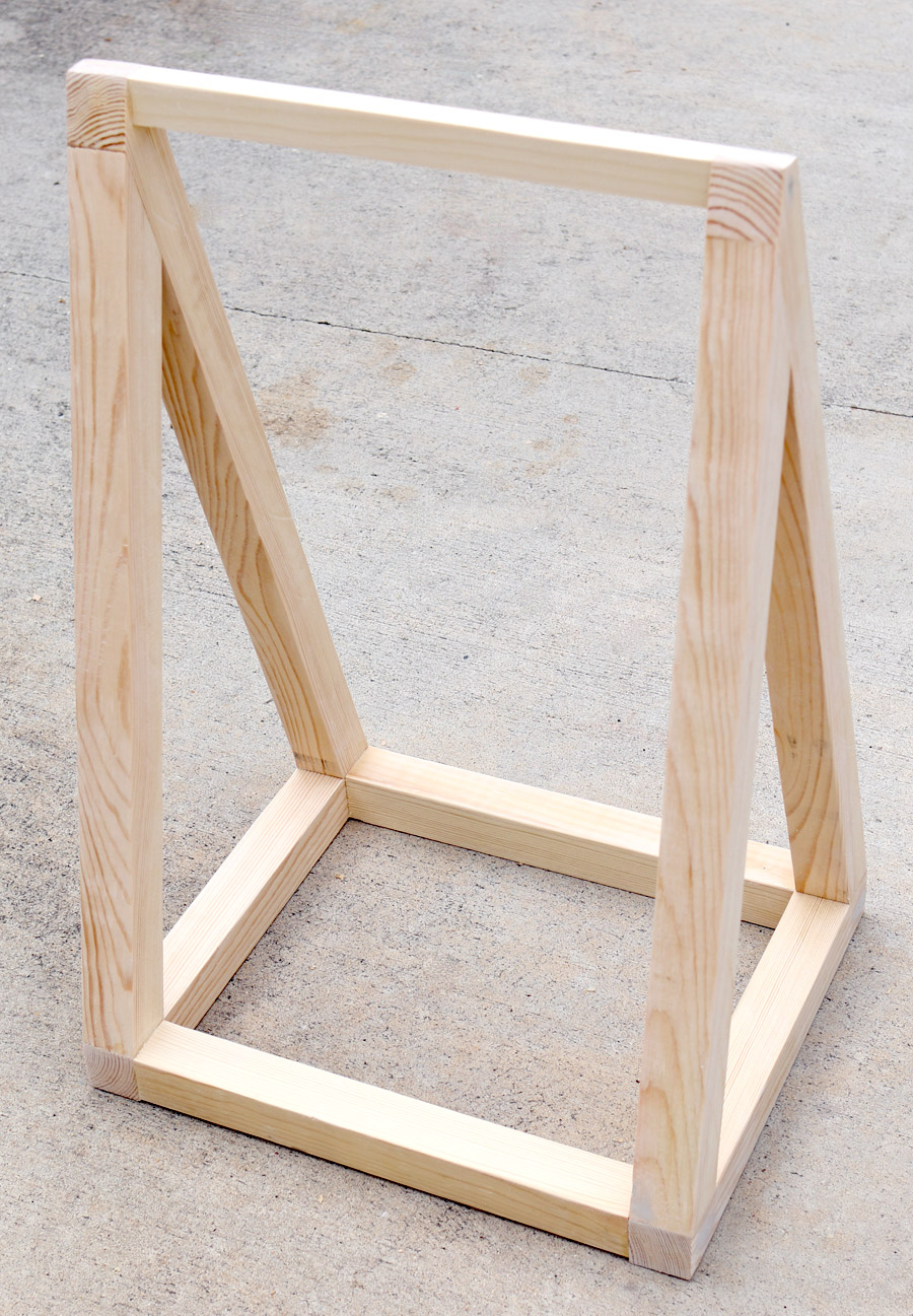 How to build a triangle hanging planter