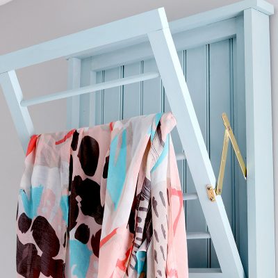 Ballard Designs-Inspired Beadboard Laundry Drying Rack