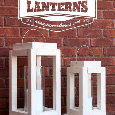 Rustic Scrap Wood Lanterns