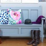 How to build a DIY storage bench. Free building plans by Jen Woodhouse