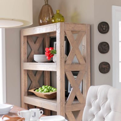 Rustic X Bookshelf