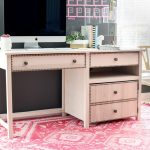 How to build a DIY desk with hideaway printer storage