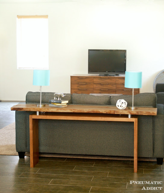 DIY Live Edge Console Table by Pneumatic Addict