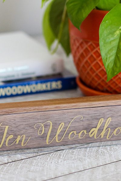 How to make a DIY desk name plate