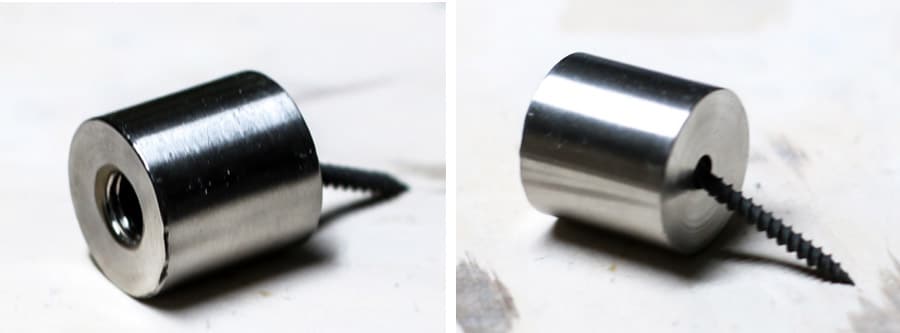 How to install sign standoffs