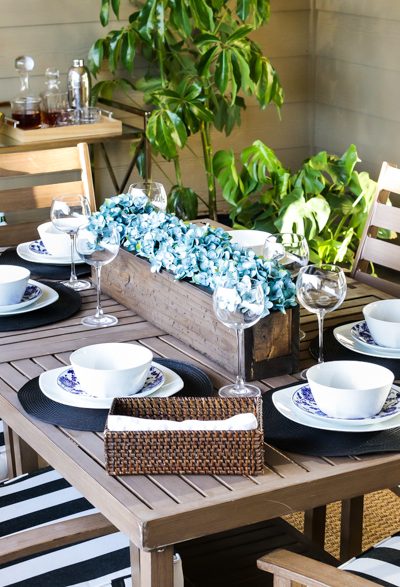 Decorating ideas for a covered patio