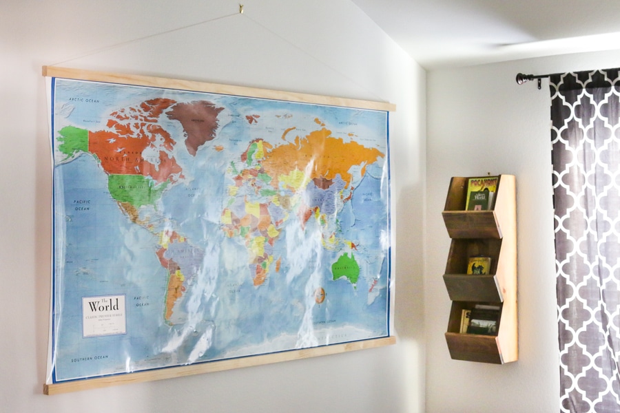 How to frame a world map with a DIY magnetic frame
