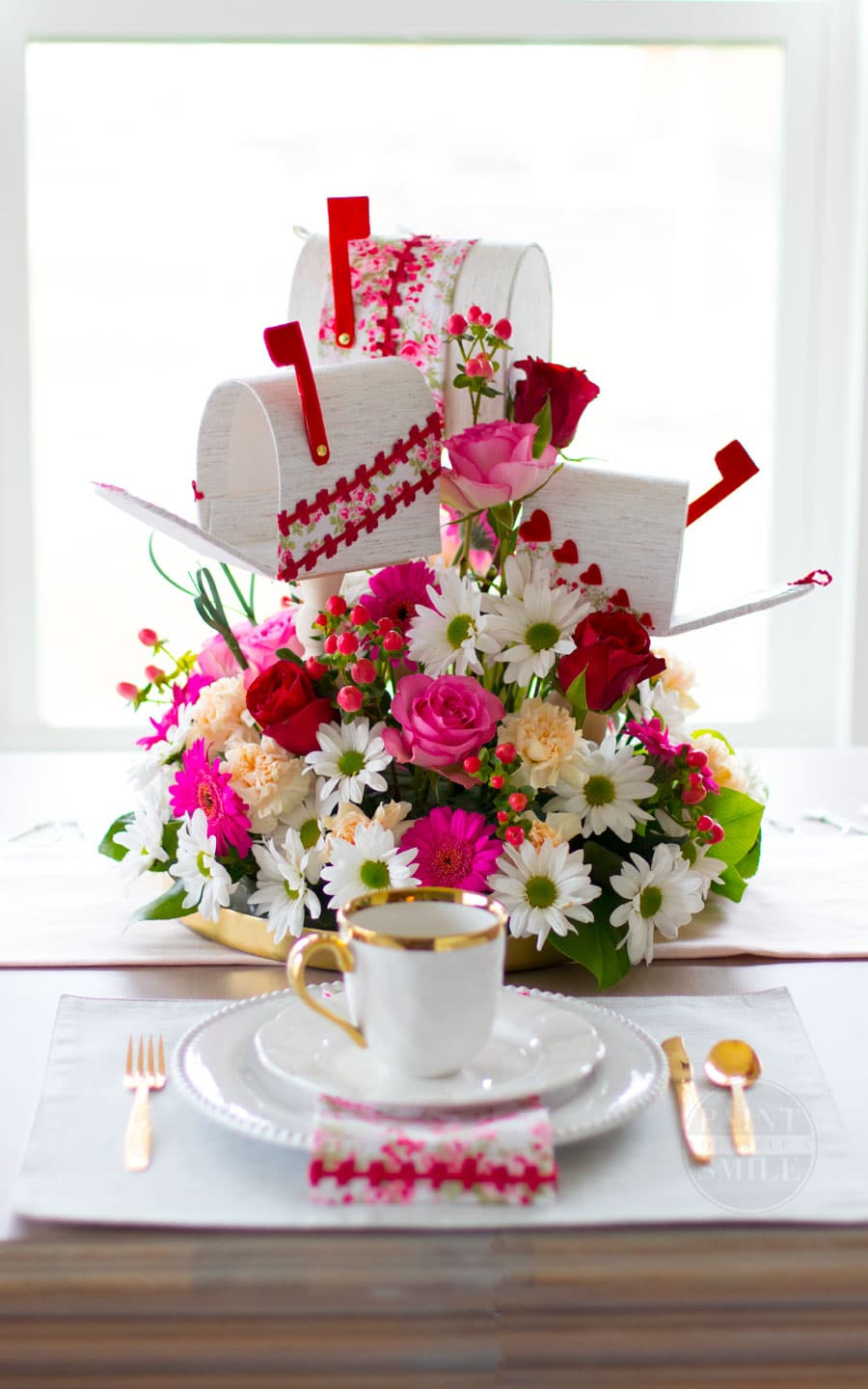 DIY Valentine's Day Centerpiece