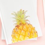 DIY Pineapple Notebook - Create your own tropical stationery with this tutorial using printable temporary tattoo paper. Click through for the how-to!