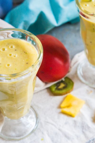 Fresh mango smoothie - so easy to make and healthy too!