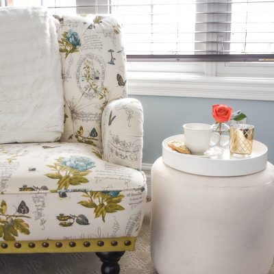 DIY Upholstered Ottoman / Footstool