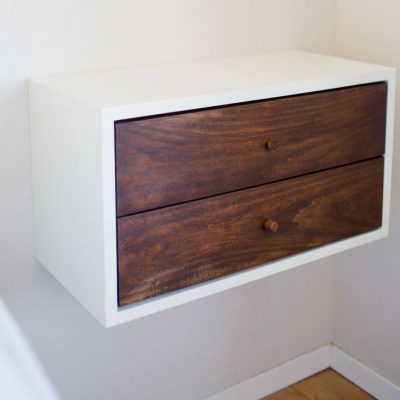 DIY Floating Nightstand
