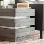 A chunky tiered end table