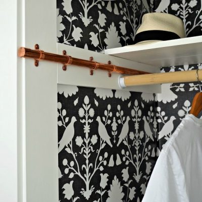 DIY Copper Sliding Clothing Rod