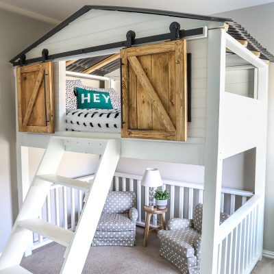 Sliding Barn Door Loft Bed