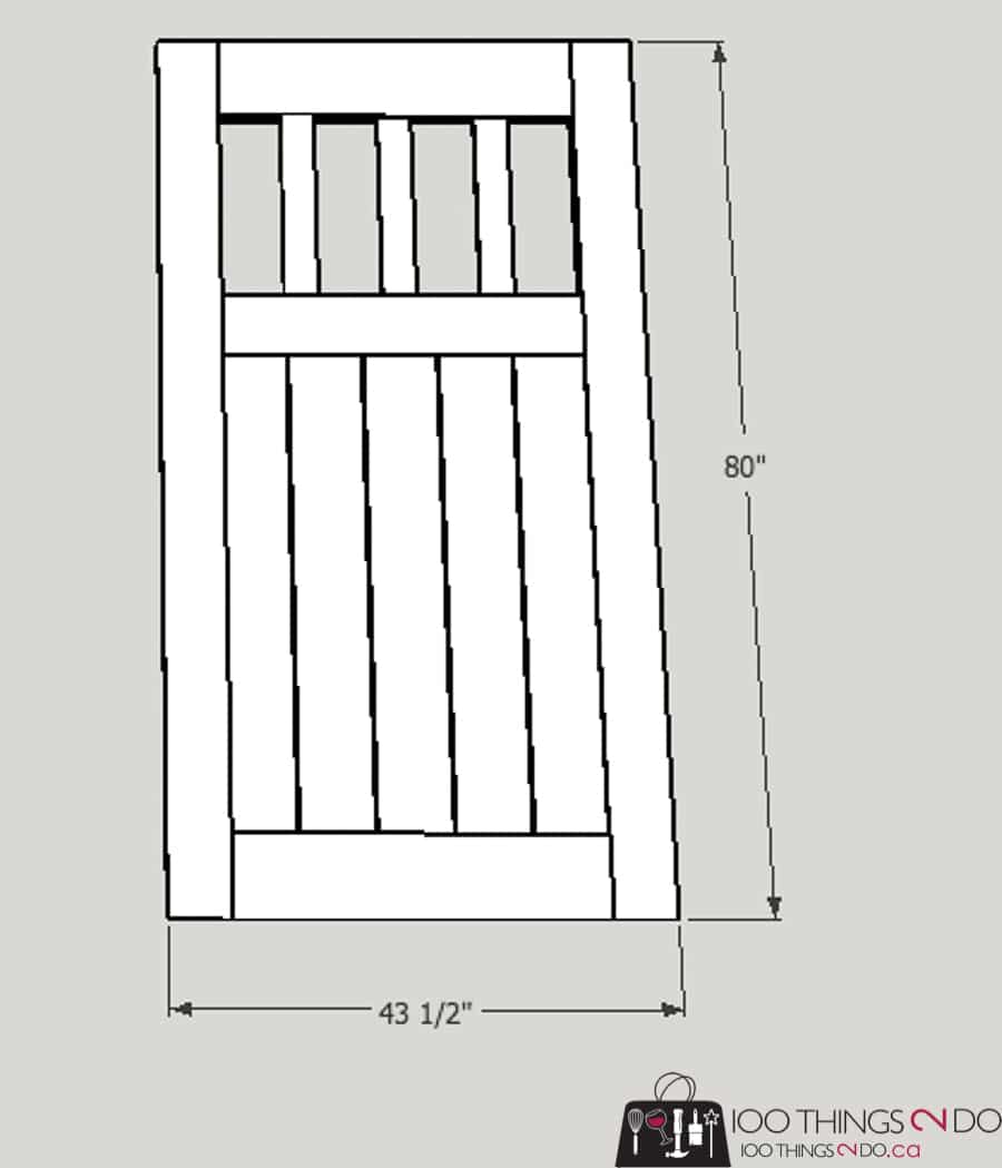 Garden gate, building plans for gate, fence gate, DIY gate, privacy gate