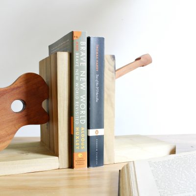 DIY Scrap Wood Guitar Bookends