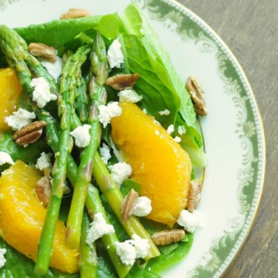 Spring Salad with Asparagus, Oranges, and Goat Cheese