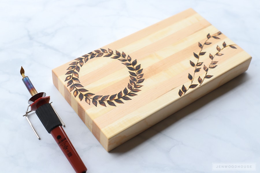 How to personalize a cutting board with a wood burning tool