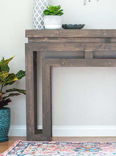 DIY Console table based on Ballard Designs