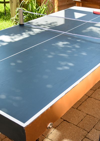 Folding ping pong table, DIY ping pong table, ping pong table, how to make a collapsible ping pong table