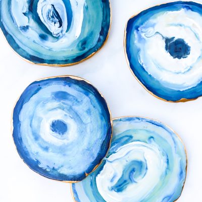 DIY Agate Coasters