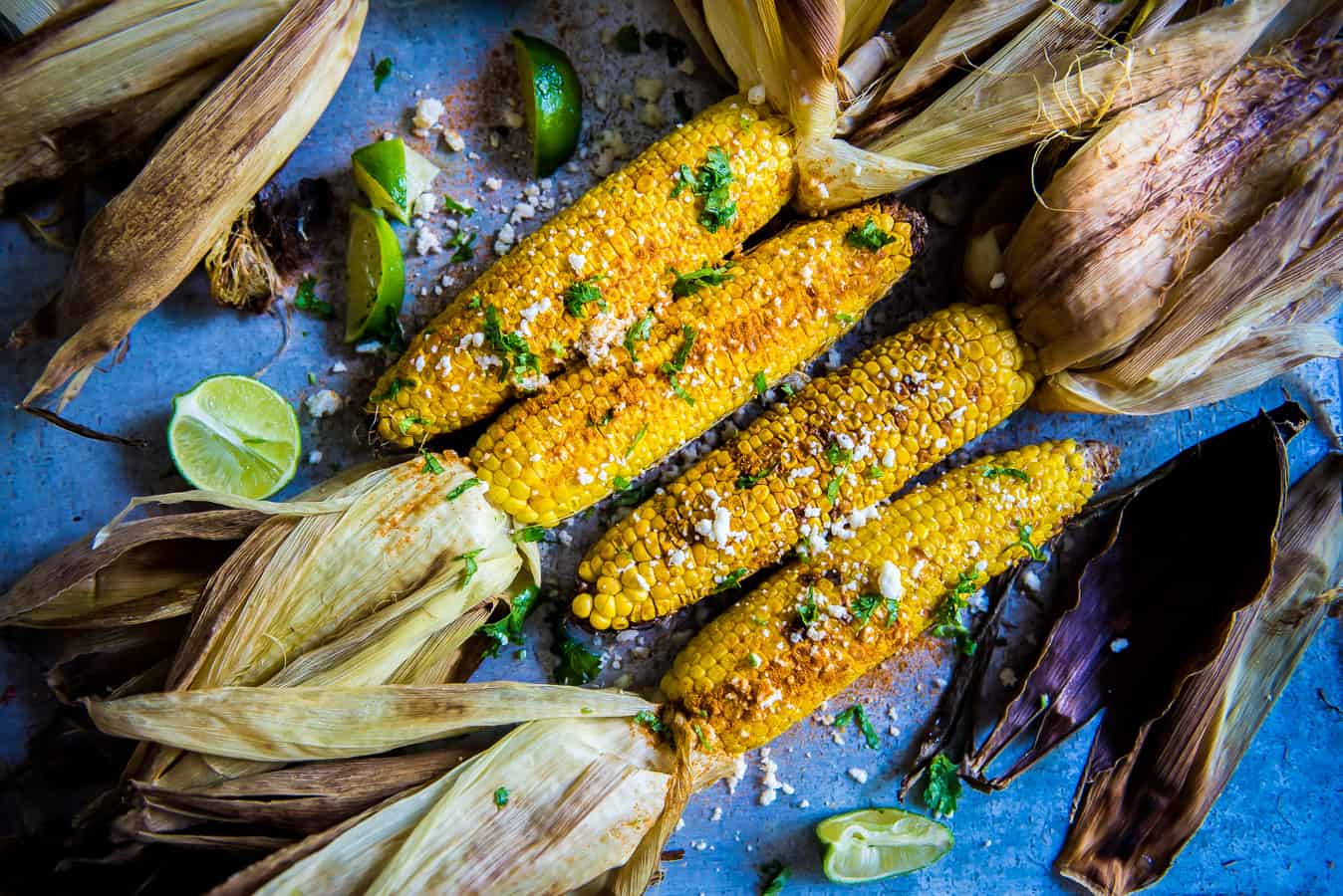 Mexican corn on the cob