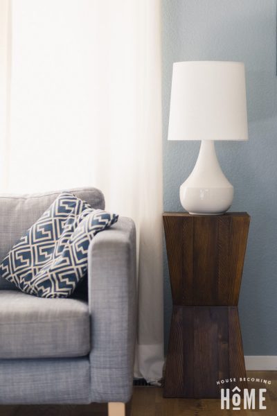 How to make a DIY geometric side table